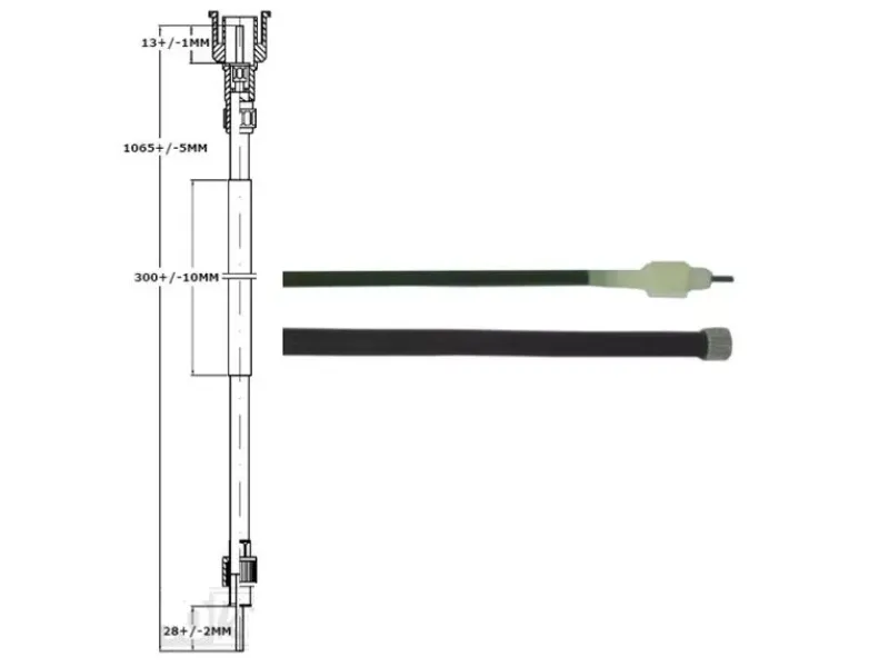 KM tellerkabel Peugeot Buxy