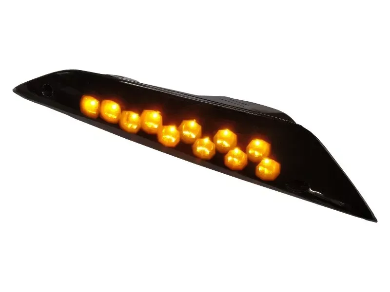 LED Knipperlicht Piaggio Zip 2000 Audi look - Smoke voorkant (links + rechts)