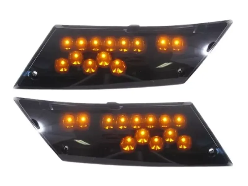 LED Knipperlicht Piaggio Zip 2000 Audi look - Smoke achterkant (links en rechts)