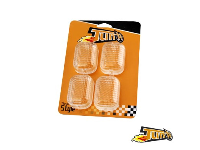 Knipperlichtglas Set - Peugeot Squab - Transparant
