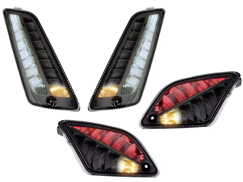 Knipperlichtset Voor Achter MOTO NOSTRA 2K22 (2019-2022) Dynamisch LED Volglicht Voorzijde Met Dagrijlicht en Achterzijde Met Positielicht Gerookt