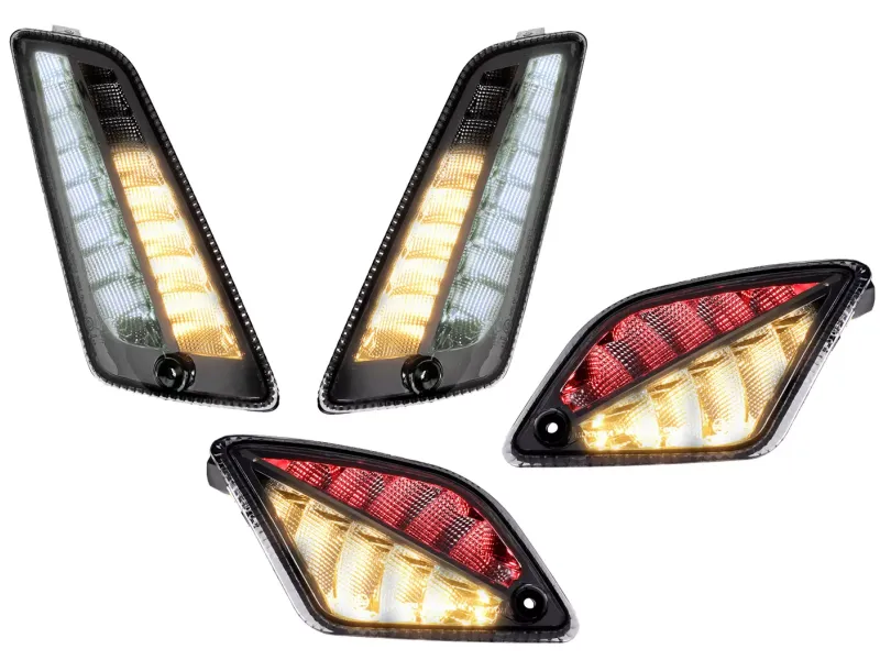 Knipperlichtset Voor Achter MOTO NOSTRA 2K22 (2019-2022) Dynamisch LED Volglicht Voorzijde Met Dagrijlicht en Achterzijde Met Positielicht Gerookt