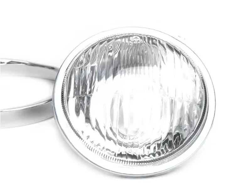 koplamp  vespa ø=115mm  vespa ss50 (v5ss1t), 50sr (v5ss2t), ss90 (v9ss1t), 90 racer (v9ss2t), pv125 (vma1t, vma2t), et3 vmb1t), super (vnc1t/vbc1t)   glas, incl . koplamp rand