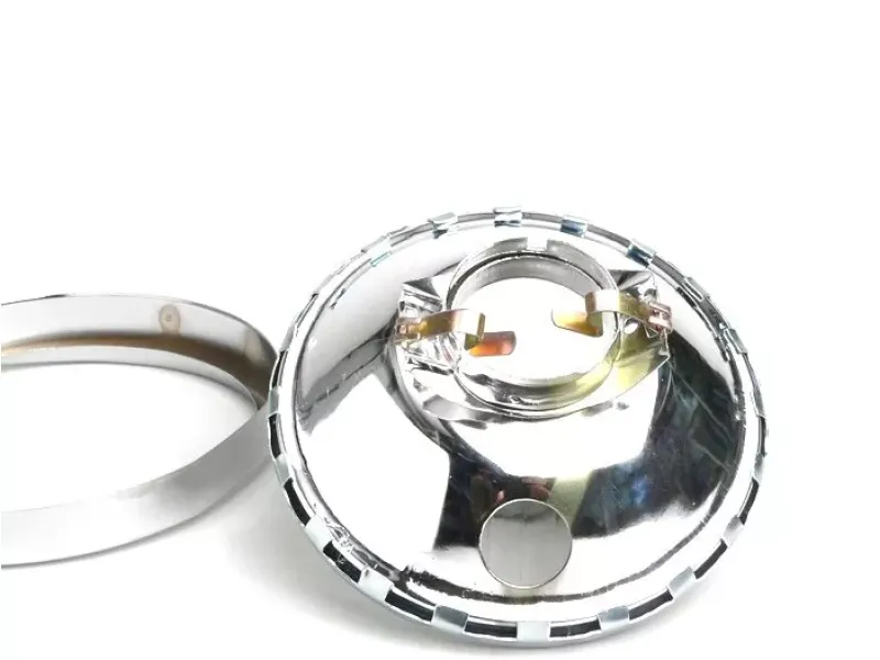 koplamp  vespa ø=115mm  vespa ss50 (v5ss1t), 50sr (v5ss2t), ss90 (v9ss1t), 90 racer (v9ss2t), pv125 (vma1t, vma2t), et3 vmb1t), super (vnc1t/vbc1t)   glas, incl . koplamp rand