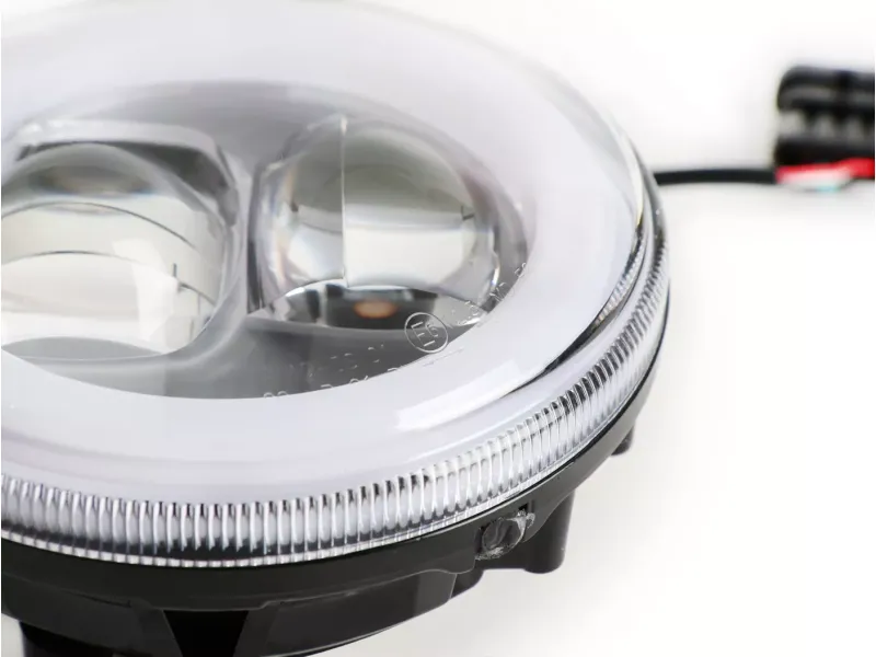 Koplamp incl. Montagering MOTO NOSTRA  LED HighPower Ø=120mm 12V DC (E9) Lambretta LI (Serie 1-2)