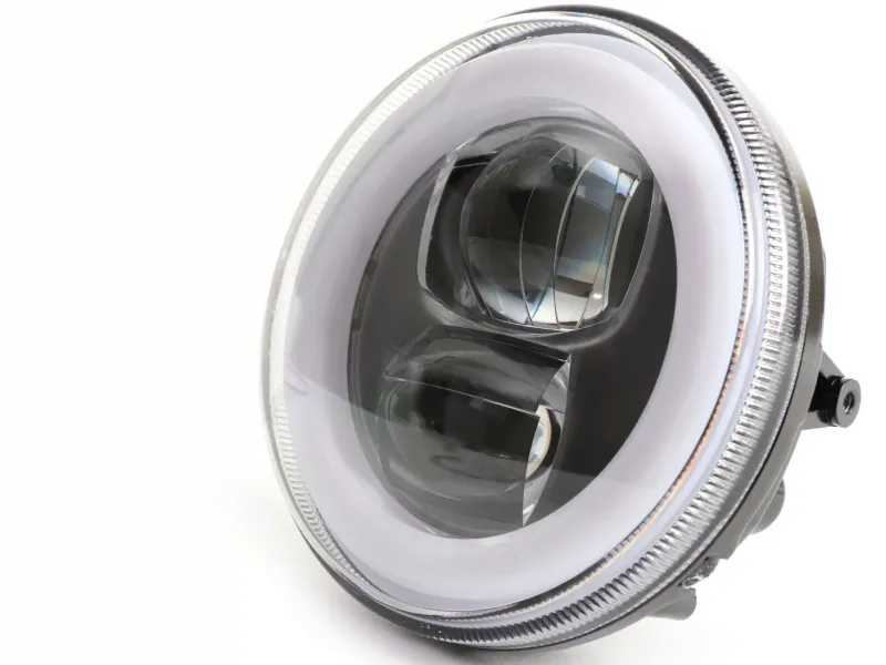 Koplamp incl. Montagering MOTO NOSTRA  LED HighPower Ø=120mm 12V DC (E9) Lambretta LI (Serie 1-2)