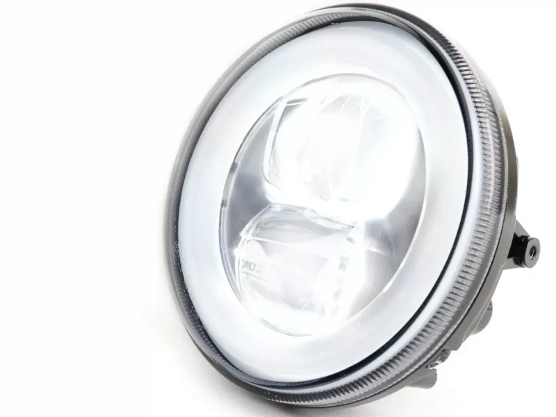 Koplamp incl. Montagering MOTO NOSTRA  LED HighPower Ø=120mm 12V DC (E9) Lambretta LI (Serie 1-2)