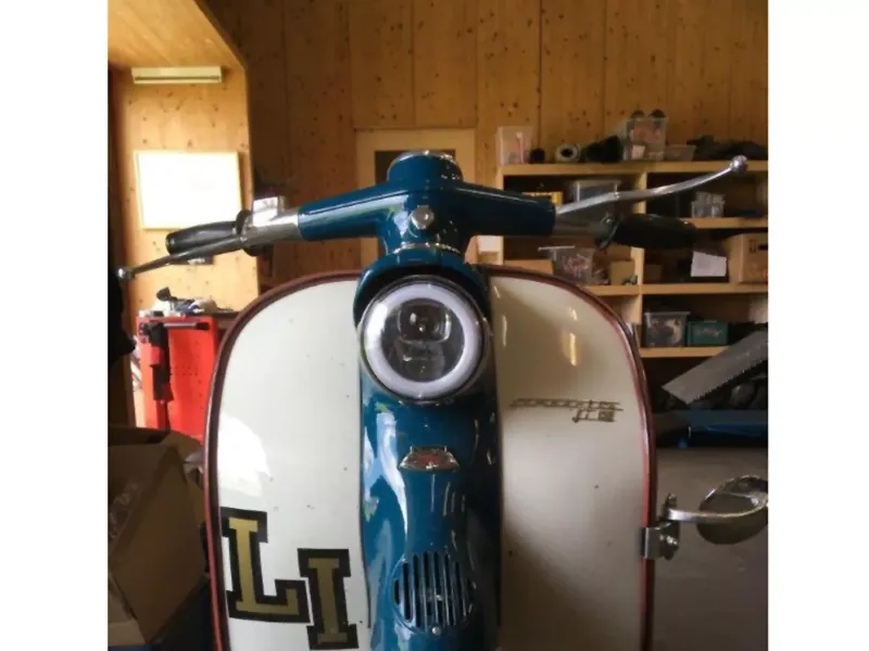Koplamp incl. Montagering MOTO NOSTRA  LED HighPower Ø=120mm 12V DC (E9) Lambretta LI (Serie 1-2)