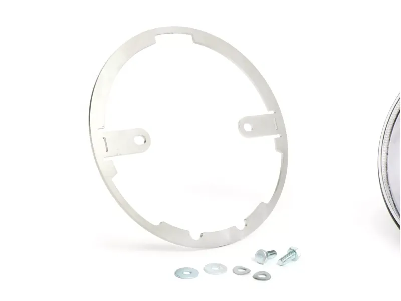 Koplamp incl. Montagering MOTO NOSTRA  LED HighPower Ø=120mm 12V DC (E9) Lambretta LI (Serie 1-2)