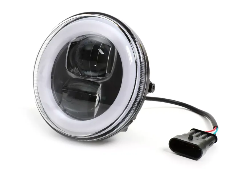 Koplamp incl. Montagering MOTO NOSTRA  LED HighPower Ø=120mm 12V DC (E9) Lambretta LI (Serie 1-2)