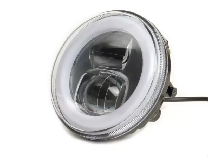Koplamp MOTO NOSTRA- LED HighPower Ø=120mm 12V DC e9 Gemarkeerd Voor de Ombouw Van e. G. Lambretta LI/TV (Serie 1-3