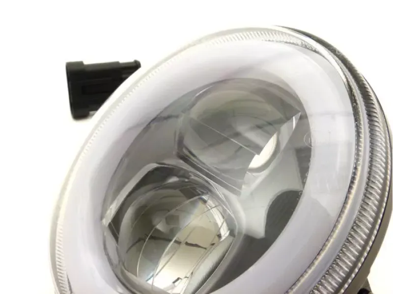 Koplamp MOTO NOSTRA- LED HighPower Ø=120mm 12V DC e9 Gemarkeerd Voor de Ombouw Van e. G. Lambretta LI/TV (Serie 1-3