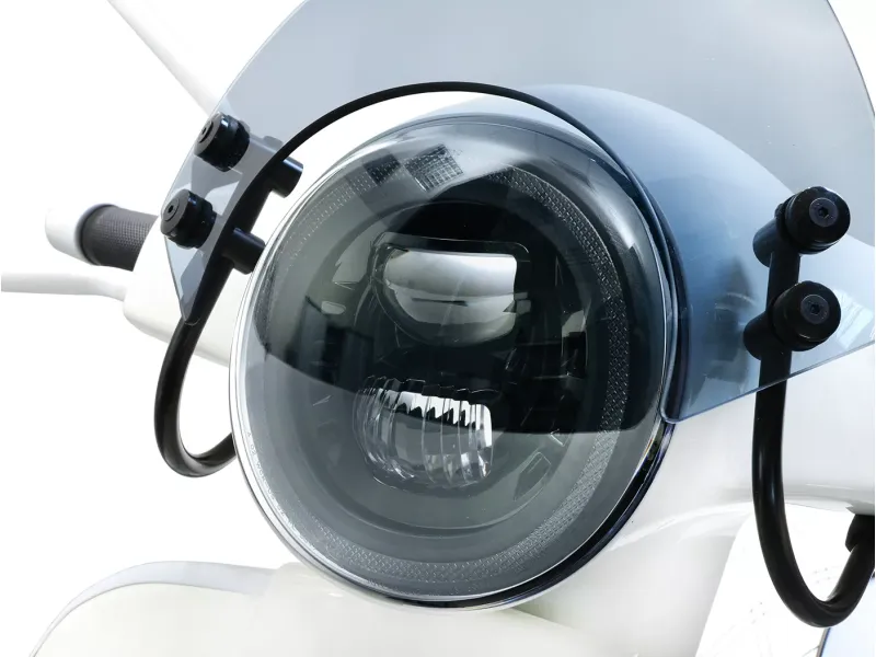 Koplamp MOTO NOSTRA LED HighPower GTS i.E. Super 125-300 (-2018 Past Oook op GT GTS, GTL) Zwarte Reflector