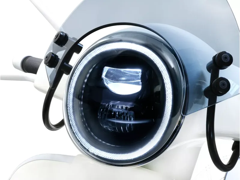 Koplamp MOTO NOSTRA LED HighPower GTS i.E. Super 125-300 (-2018 Past Oook op GT GTS, GTL) Zwarte Reflector