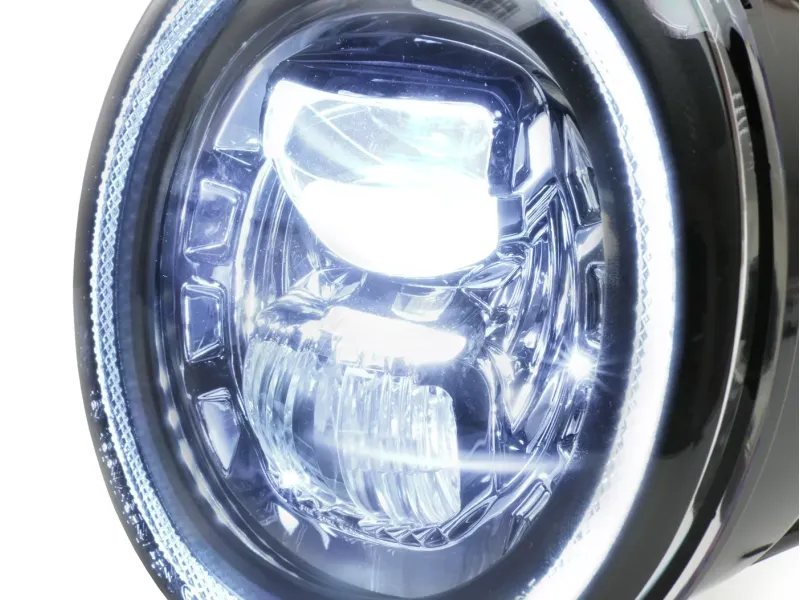 Koplamp MOTO NOSTRA LED HighPower GTS i.E Super 125-300  (-2018 Past Ook op GT, GTS, GTL) Verchroomde Reflector