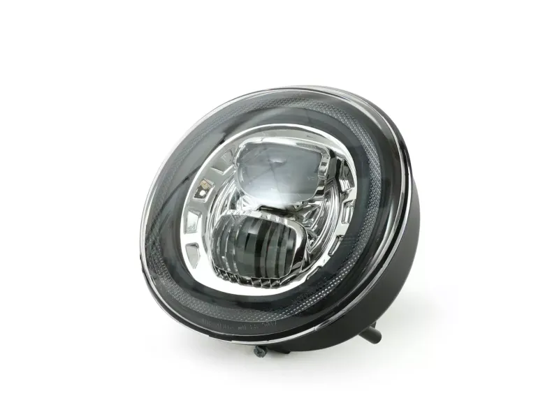Koplamp MOTO NOSTRA LED HighPower GTS i.E Super 125-300  (-2018 Past Ook op GT, GTS, GTL) Verchroomde Reflector