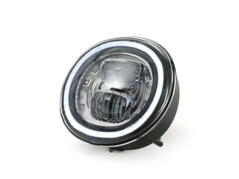 Koplamp MOTO NOSTRA LED HighPower GTS i.E Super 125-300  (-2018 Past Ook op GT, GTS, GTL) Verchroomde Reflector