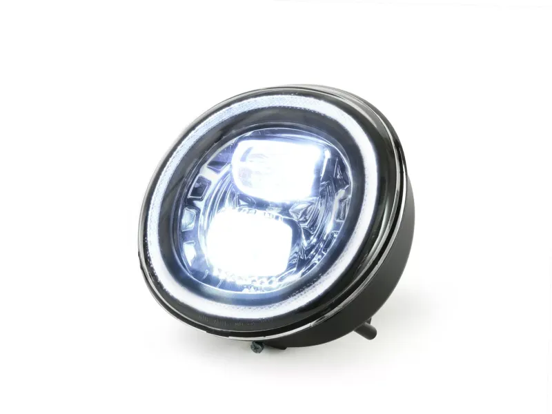 Koplamp MOTO NOSTRA LED HighPower GTS i.E Super 125-300  (-2018 Past Ook op GT, GTS, GTL) Verchroomde Reflector