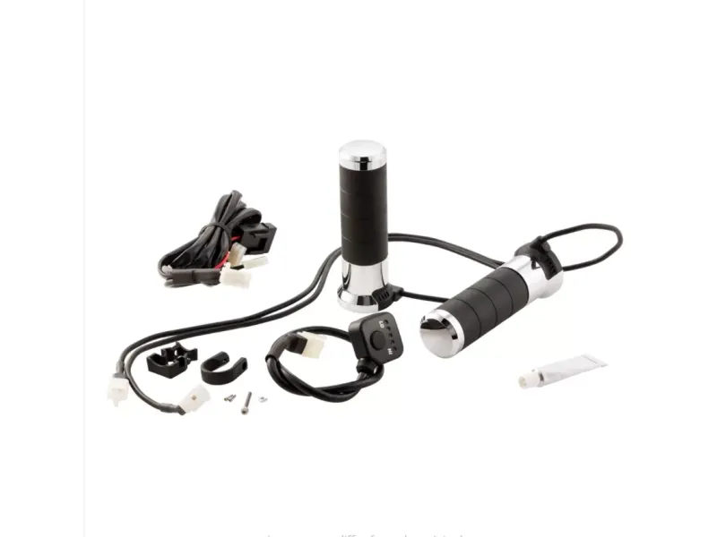 KOSO - Verwarmde Handvatten Universeel - Chroom/Aluminium