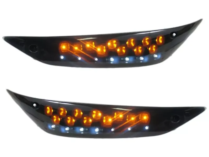 LED Knipperlicht Piaggio Zip 2000 Audi look - Smoke voorkant (links + rechts)