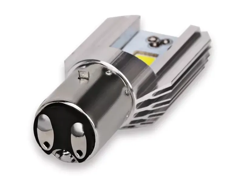 Led lamp Ba20D / H6 (Xenon look) - o.a. Piaggio Zip