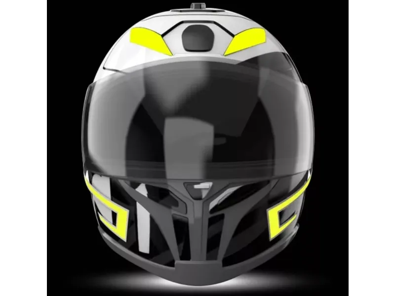 Helm verlichting scooterhelm LED - kleur: Geel