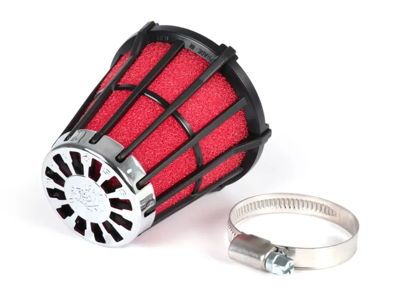 Luchtfilter Malossi e5  0掳 cs=44mm Rood Zwart Mikuni vm 15 21
