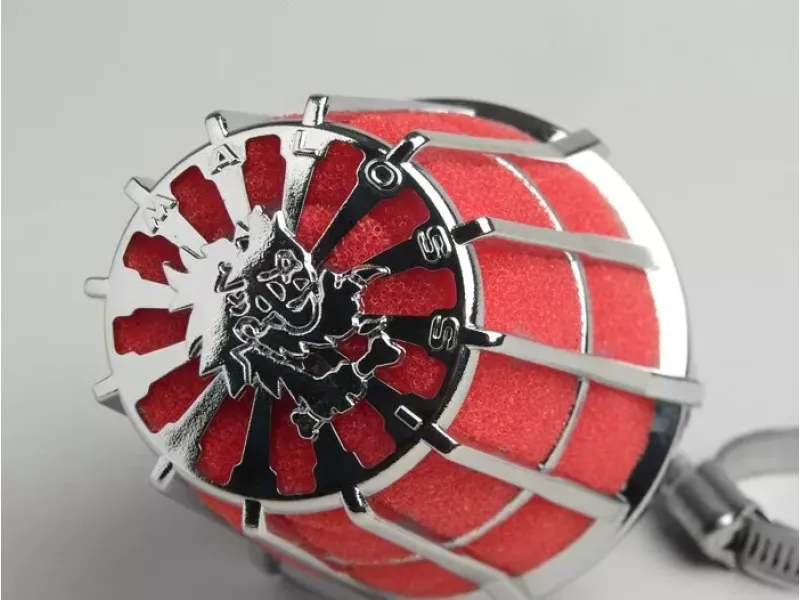 Luchtfilter  MALOSSI E5  30掳, CS= 28mm   Rood Chroom