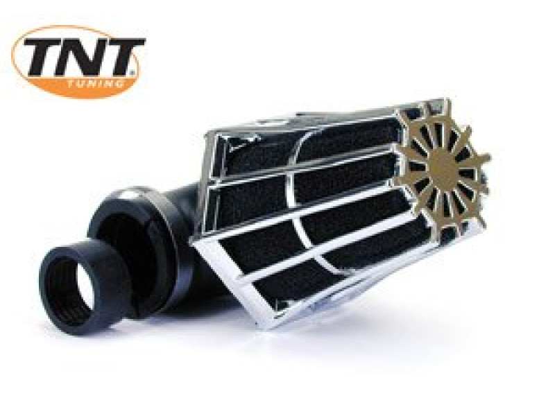 Luchtfilter R-Evo Tnt Ø28/35mm 90° Chroom/Zwart