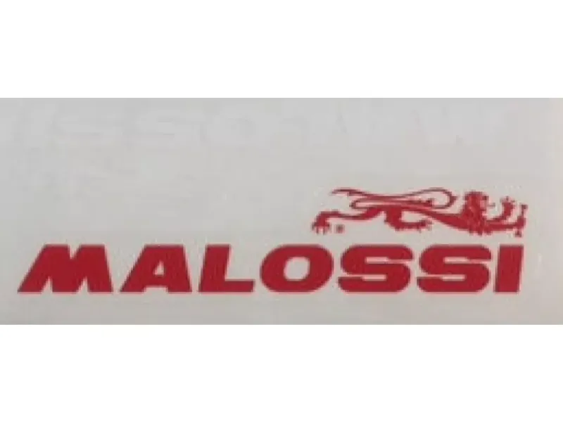 Malossi Sticker rood/wit (klein)