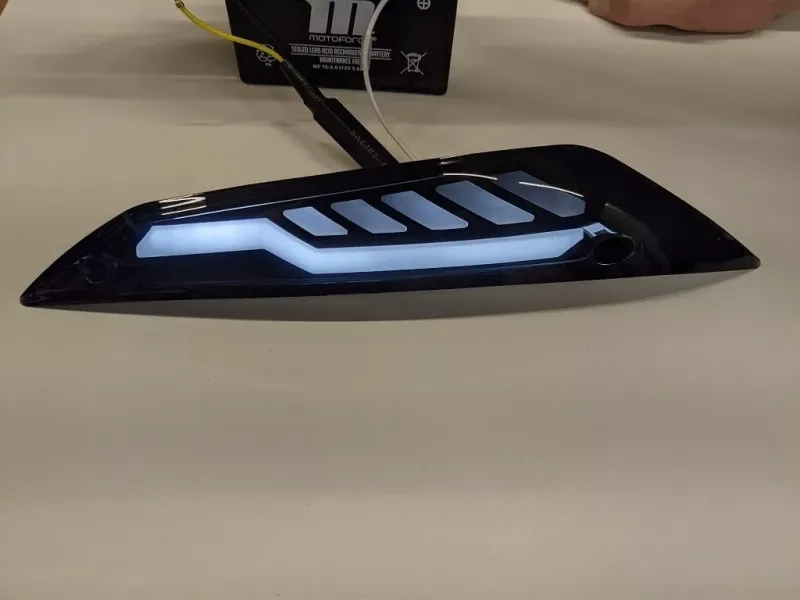 Alpha Matrix LED knipperlicht Zip voorkant (smoke / weglopend)