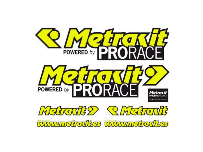 Metrakit stickerset - Fluor Geel