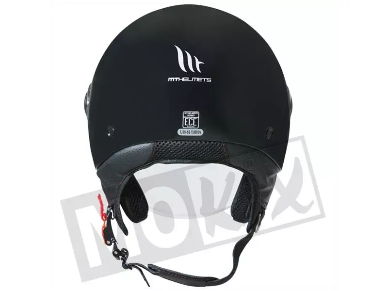 Goedkope Scooterhelm Glans zwart - model 'Street' 