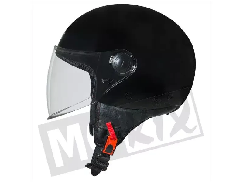 Goedkope Scooterhelm Glans zwart - model 'Street' 