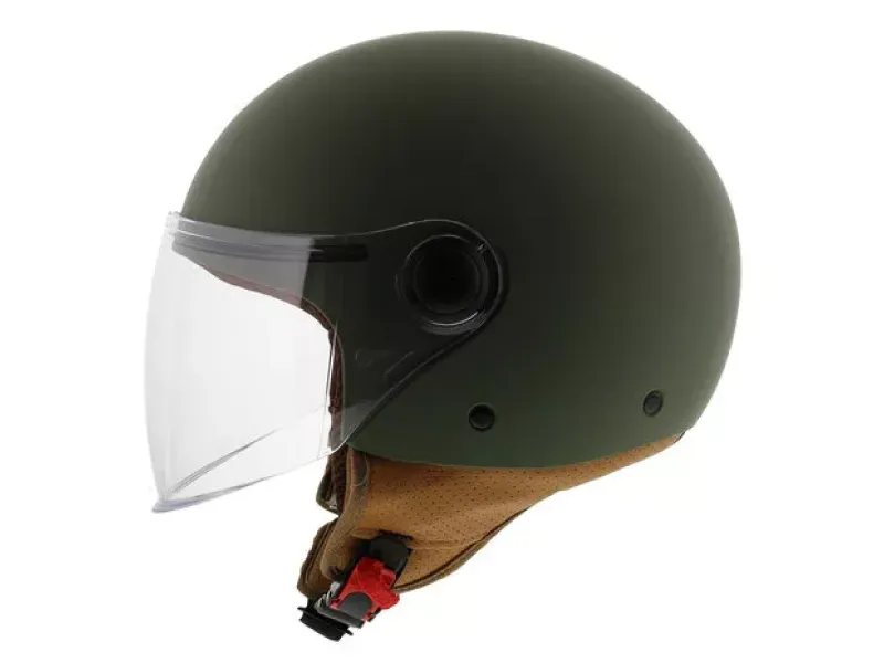 Goedkope Scooterhelm Mat Groen - model 'Street' 