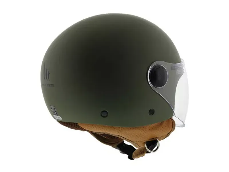 Goedkope Scooterhelm Mat Groen - model 'Street' 