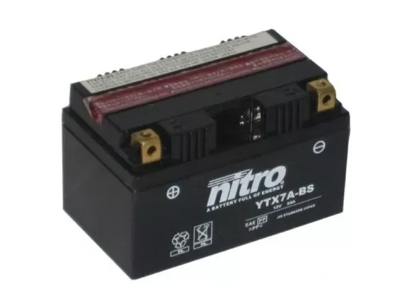 Accu Nitro Ytx7a-Bs - Onderhouds vrij (6Ah)