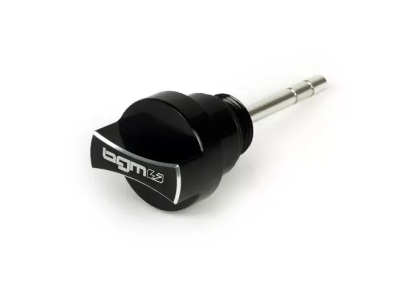 Olievuldop Met Peilstok  BGM Pro Motorolie  Piaggio Leader Quasar Vspa et4125 300cc Zwart Geanodiseerd