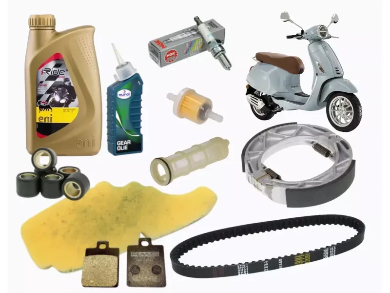 Groot Onderhoudspakket Vespa Sprint / Primavera iGet Euro4 en  Euro5 (v.a 2018)