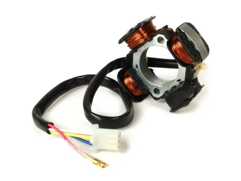 ontsteking  oem kwaliteit stator  morini 50cc (type ah)   4 draden (ø 79,3mm)   vervanging voor vespatronic, varitronic, pinasco flytech, polini idm, malossi vespower, parmakit   suzuki address50, ap50 malaguti crosser50, italjet formula50, torpedo50 , ve