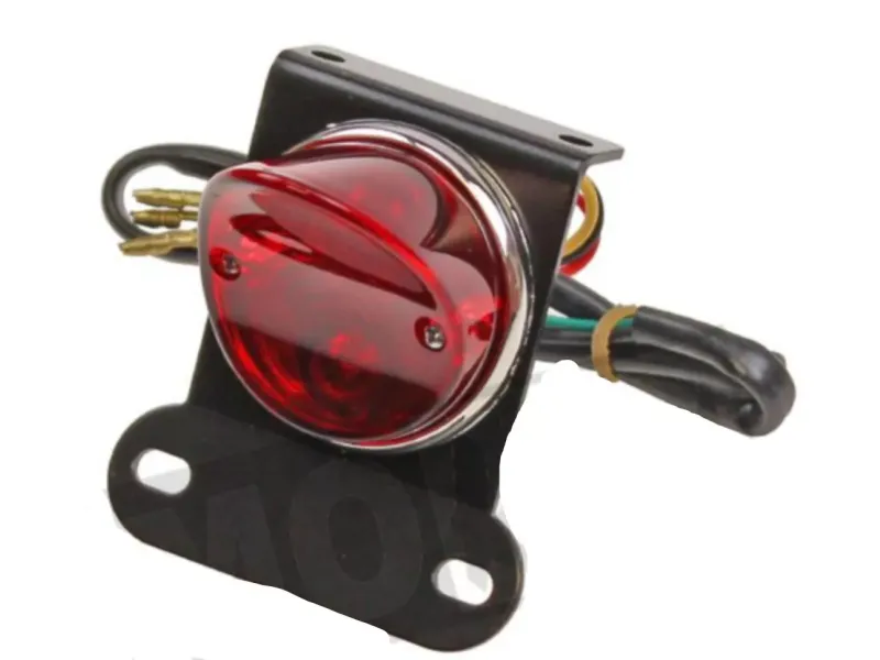 Achterlicht Uni Super Motard + WA ST Elec Bay15D 12V 18/5W G18 Kleine BOL T10 12V 10W	 