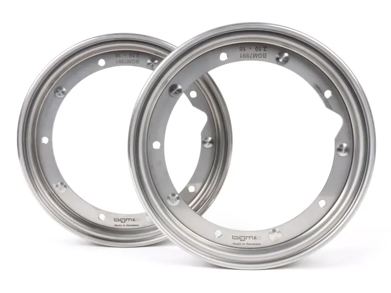 paar velgen  BGM pro 2.10 10 inch  vespa (type px)   rvs