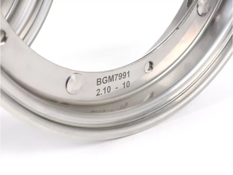 paar velgen  BGM pro 2.10 10 inch  vespa (type px)   rvs