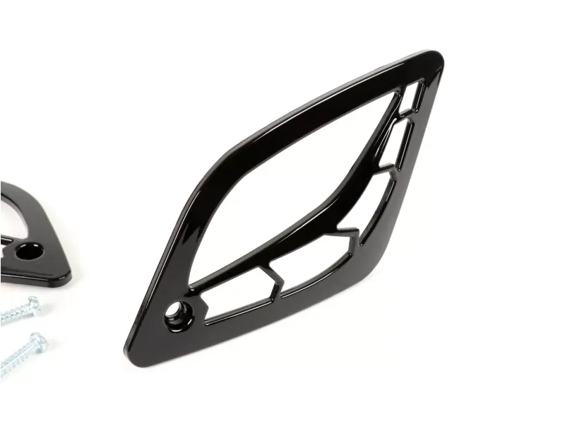 Paar Indicatorroosters MOTO NOSTRA Vespa GT GTL GTV GTS 125-300 Achter Glanzend Zwart