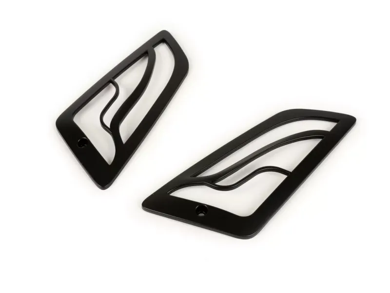 Paar Indicatorroosters MOTO NOSTRA Vespa GT GTL GTV GTS 125-300 Voorkant Mat Zwart
