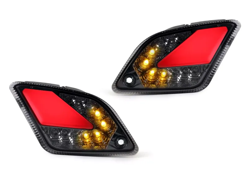 Paar Knipperlichten Achter MOTO NOSTRA (2019-2022) Dynamisch LED Volglicht Met Positielicht (E-keurmerk) Vespa GTS 125-300 HPE (2019-2022) Gerookt
