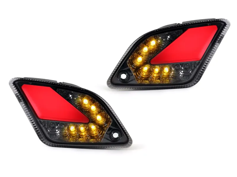 Paar Knipperlichten Achter MOTO NOSTRA (2019-2022) Dynamisch LED Volglicht Met Positielicht (E-keurmerk) Vespa GTS 125-300 HPE (2019-2022) Gerookt