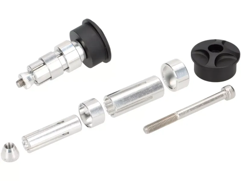 Paar Spiegels MOTO NOSTRA 1408 Aluminium CNC Ø=95mm Rond Stuuruiteinden Mat Zwart