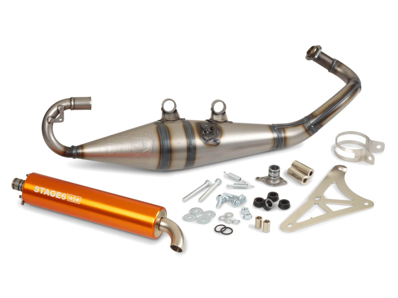 Uitlaat - Stage 6 - PRO Replica MK2 - Gilera / Piaggio - Oranje