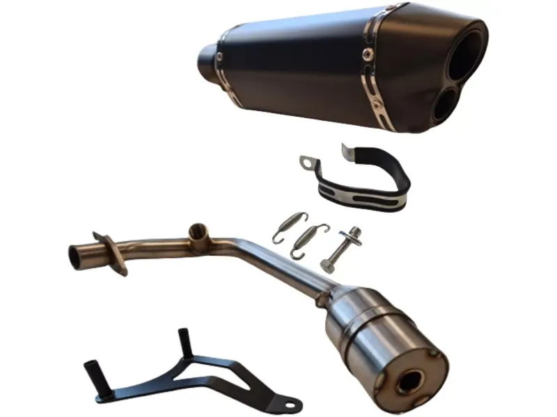 Sport uitlaat mat zwart - Piaggio Zip/Vespa 4T e4 iGet